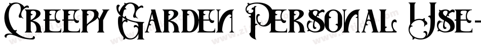 Creepy Garden Personal Use字体转换